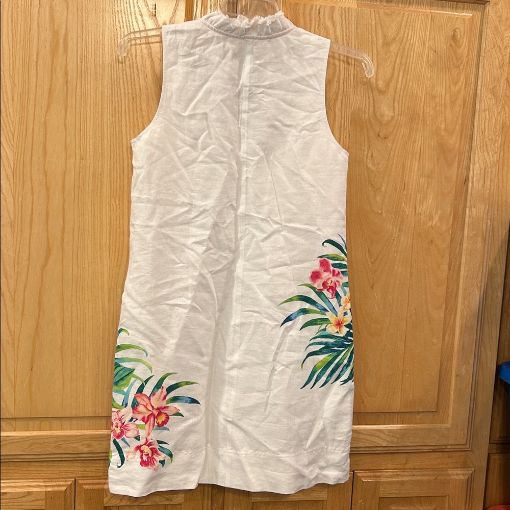 TOMMY BAHAMA Tropi Flore Sleeveless Linen Shift Dress - Picture 8 of 11